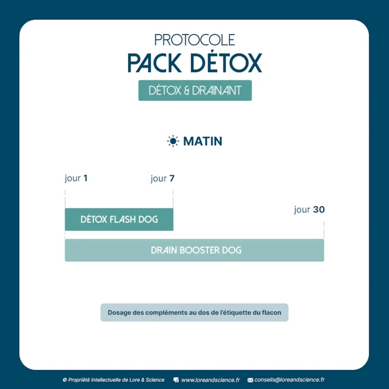 Detox Pack - Detox and draining support for dogs - Lore & Science